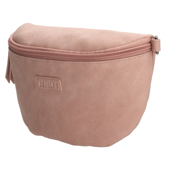 Bodybag 25 x 17cm in marmorierter Optik Hellrosa - leder-accessoires.com