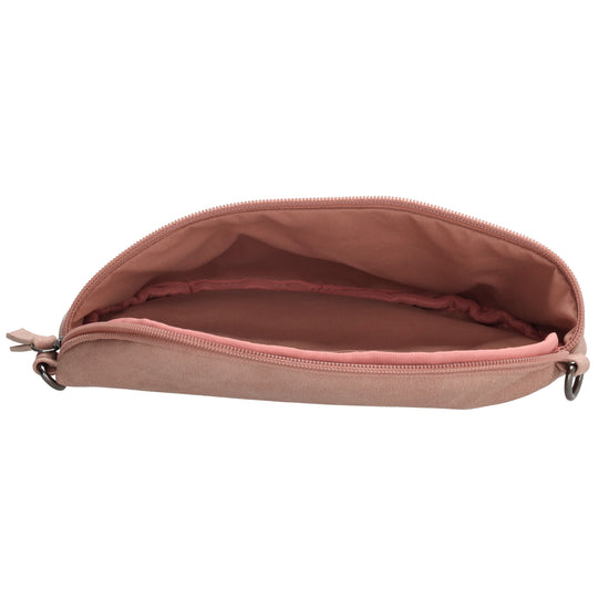 Bodybag 25 x 17cm in marmorierter Optik Hellrosa - leder-accessoires.com