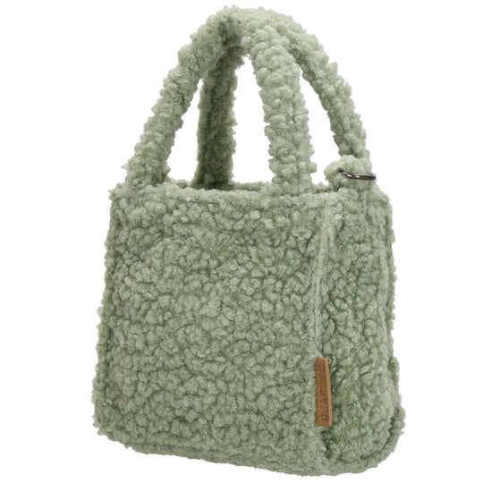 Teddytasche 17 x 17cm in Mint mit Reißverschluss - leder-accessoires.com