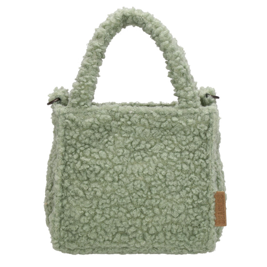 Teddytasche 17 x 17cm in Mint mit Reißverschluss - leder-accessoires.com