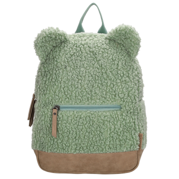 Teddyrucksack 24,5x31cm in Mint mit Reißverschluss