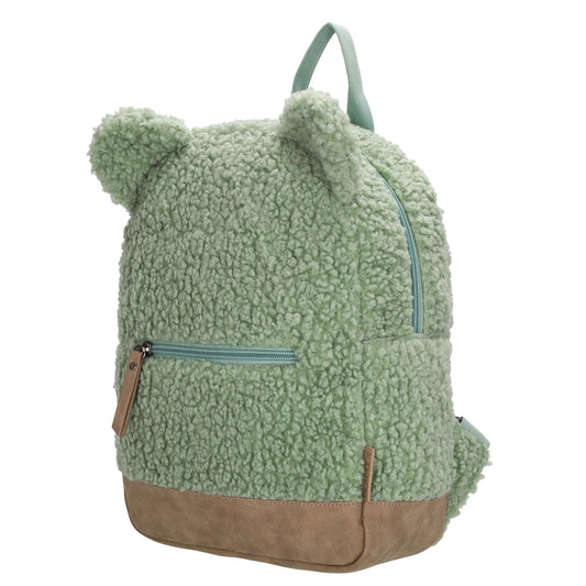 Teddyrucksack 24,5x31cm in Mint mit Reißverschluss