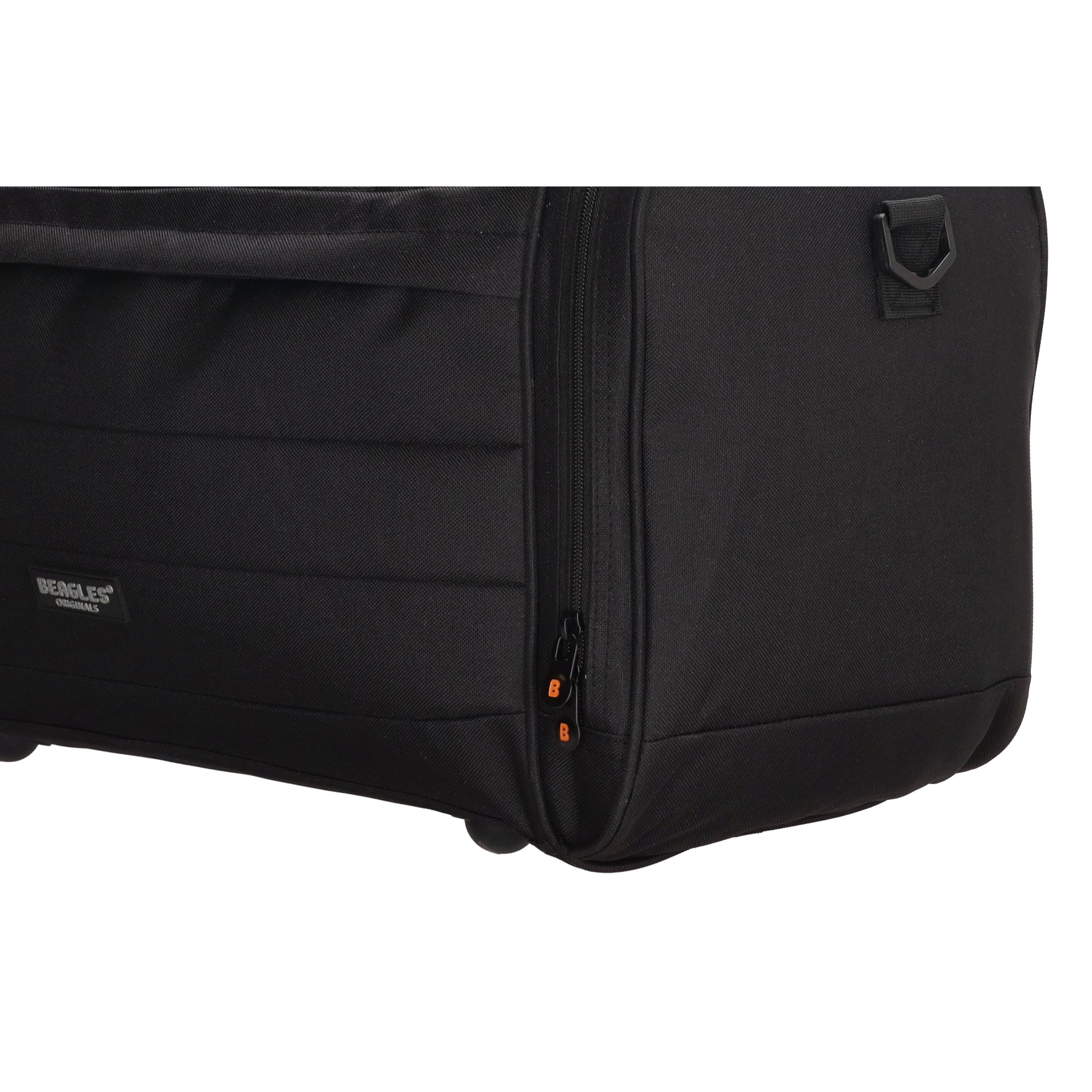 Reisetasche 55 x 30cm in Schwarz mit Seitentaschen - leder-accessoires.com
