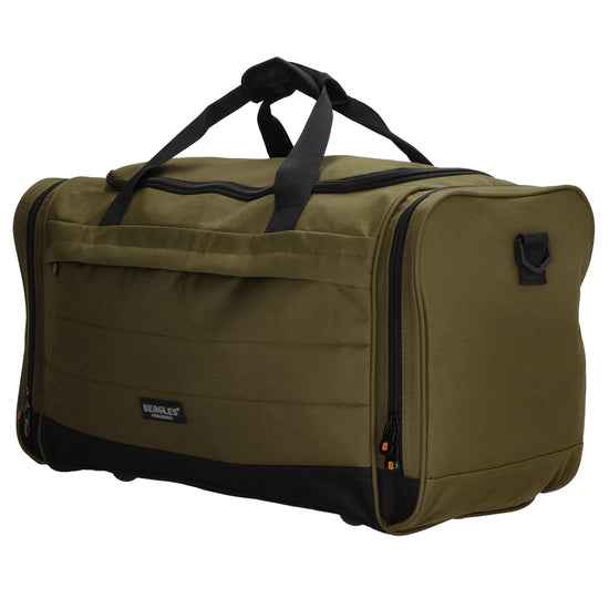 Reisetasche 55 x 30cm in Oliv|Grün mit Seitentaschen - leder-accessoires.com