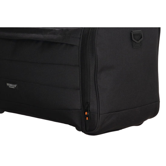 Reisetasche 65 x 34cm in Schwarz mit Seitentaschen - leder-accessoires.com