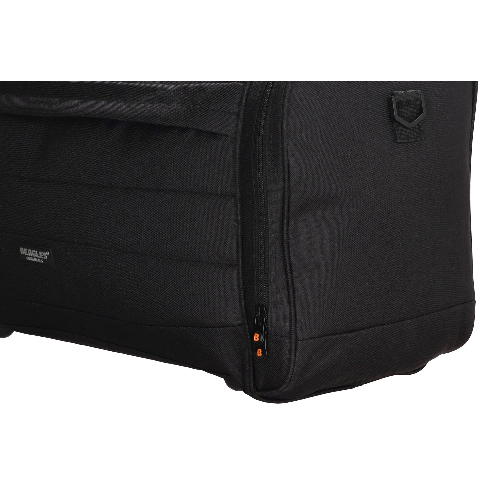 Reisetasche 65 x 34cm in Schwarz mit Seitentaschen - leder-accessoires.com
