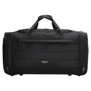 Reisetasche 65 x 34cm in Schwarz mit Seitentaschen - leder-accessoires.com