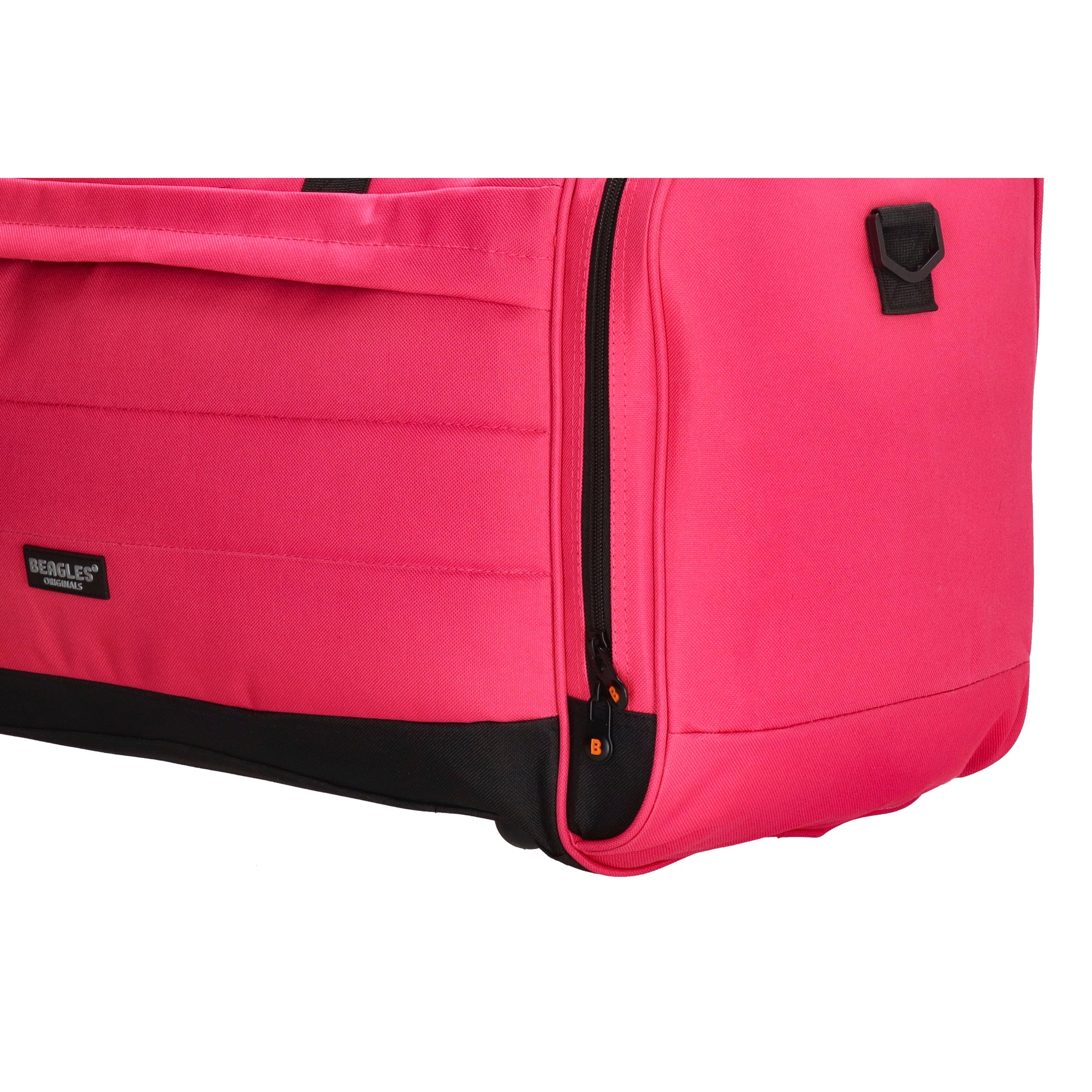 Reisetasche 65 x 34cm in Pink mit Seitentaschen - leder-accessoires.com