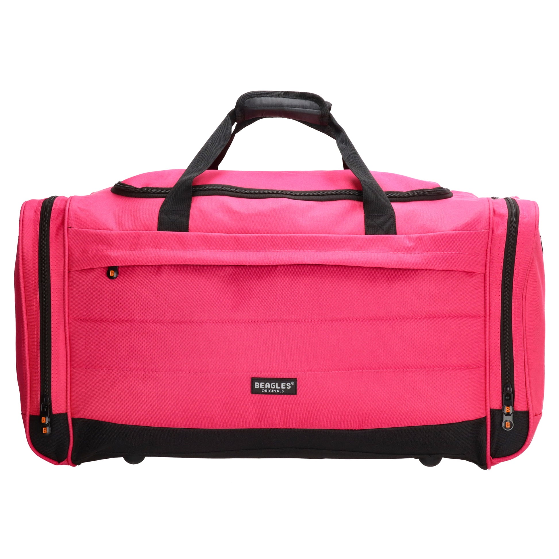 Reisetasche 65 x 34cm in Pink mit Seitentaschen - leder-accessoires.com