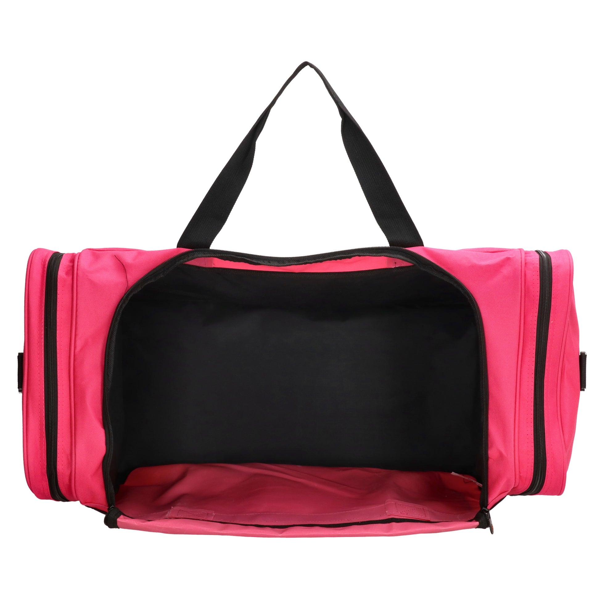 Reisetasche 65 x 34cm in Pink mit Seitentaschen - leder-accessoires.com