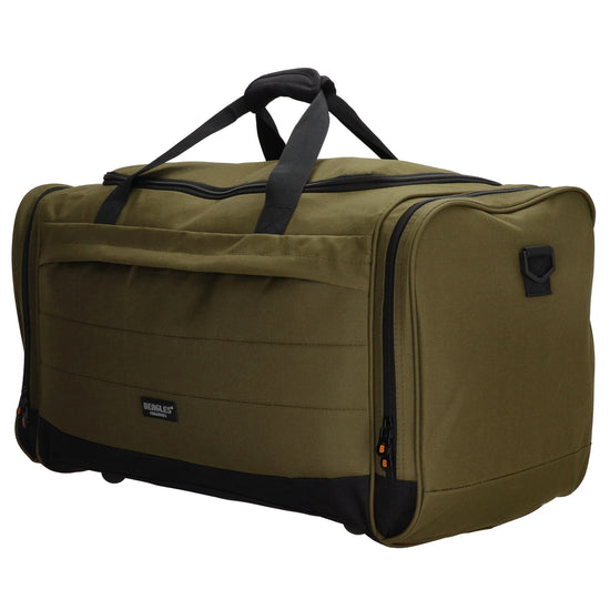 Reisetasche 65 x 34cm in Olivgrün mit Seitentaschen - leder-accessoires.com