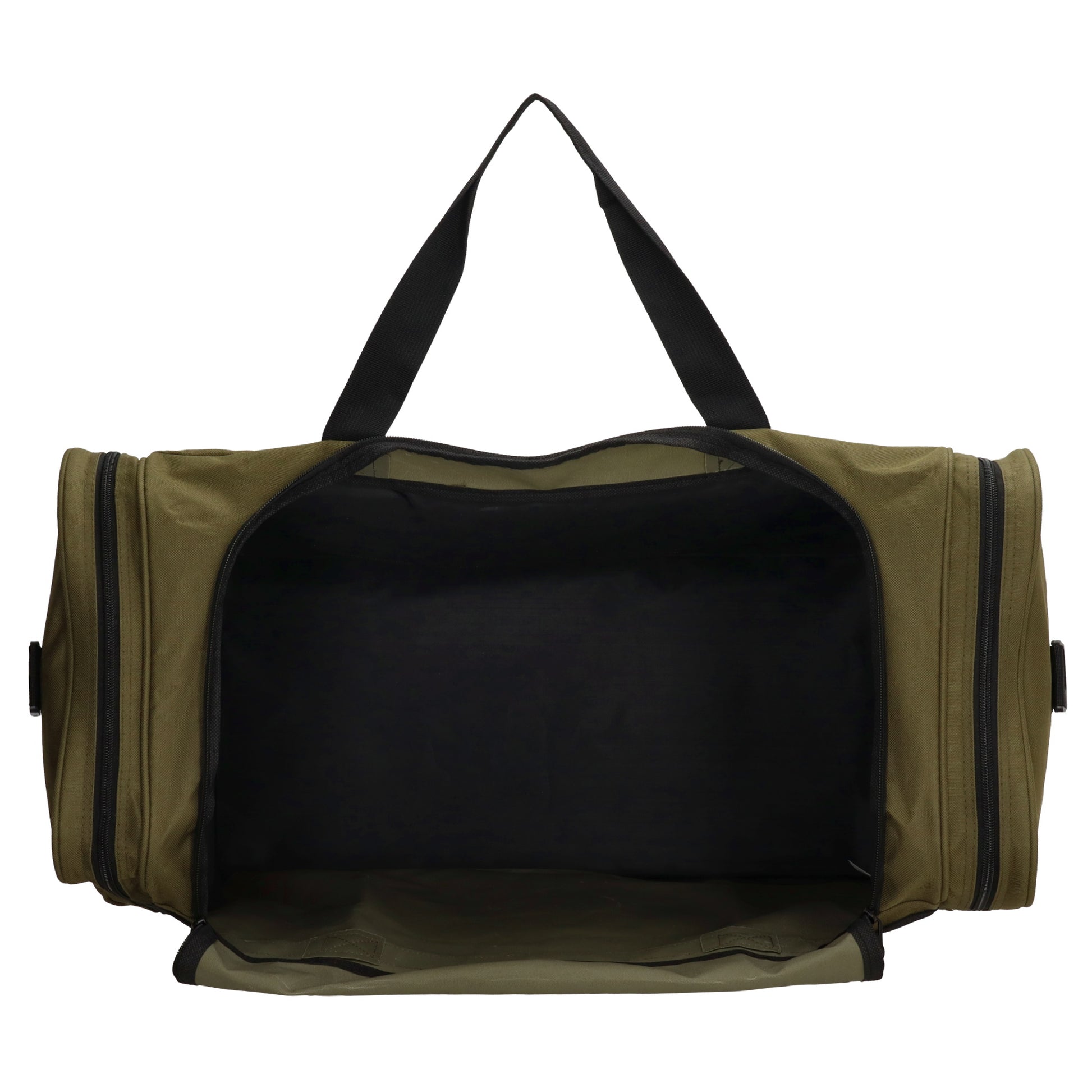 Reisetasche 65 x 34cm in Olivgrün mit Seitentaschen - leder-accessoires.com