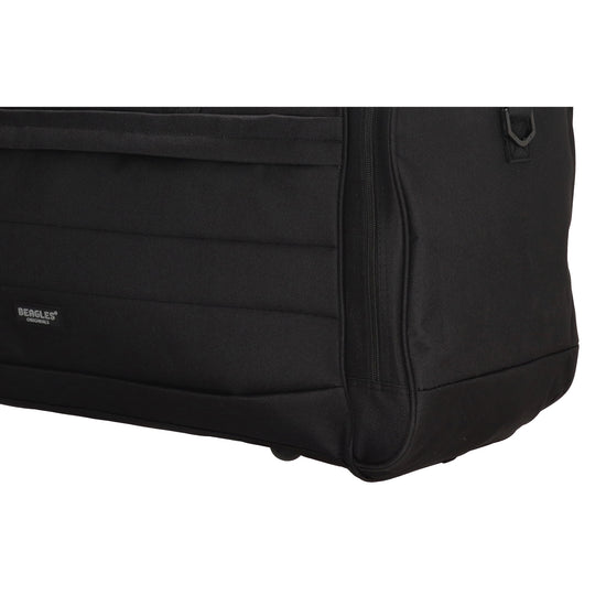 Reisetasche 75 x 35cm in Schwarz mit Seitentaschen - leder-accessoires.com