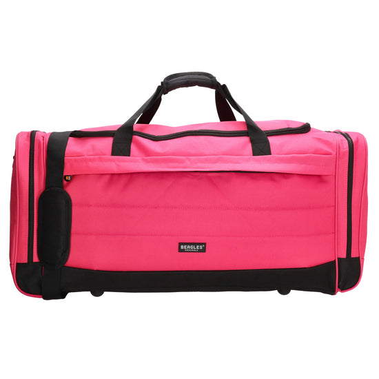 Reisetasche 75 x 35cm in Pink mit Seitentaschen - leder-accessoires.com