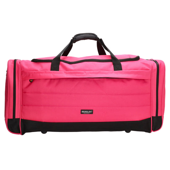 Reisetasche 75 x 35cm in Pink mit Seitentaschen - leder-accessoires.com