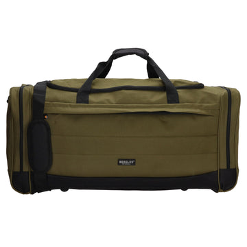 Reisetasche 75 x 35cm in Olivgrün mit Seitentaschen