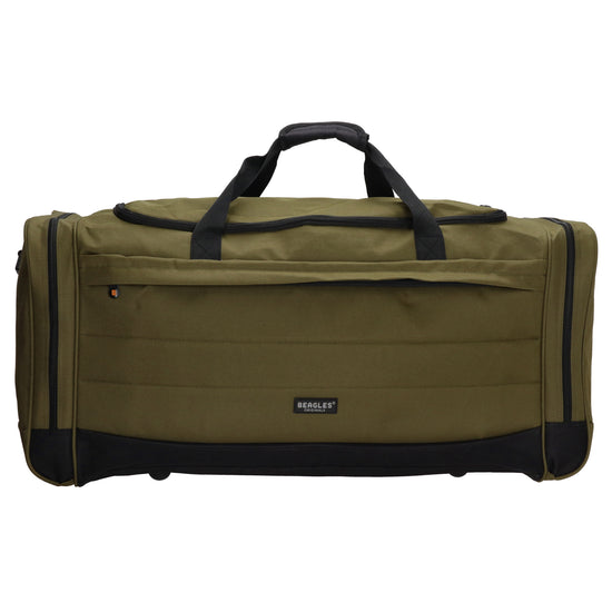 Reisetasche 75 x 35cm in Olivgrün mit Seitentaschen - leder-accessoires.com