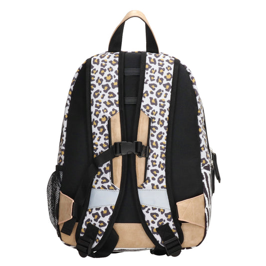 Kinderrucksack 29x39cm mit Zebramuster in Weiß|Beige
