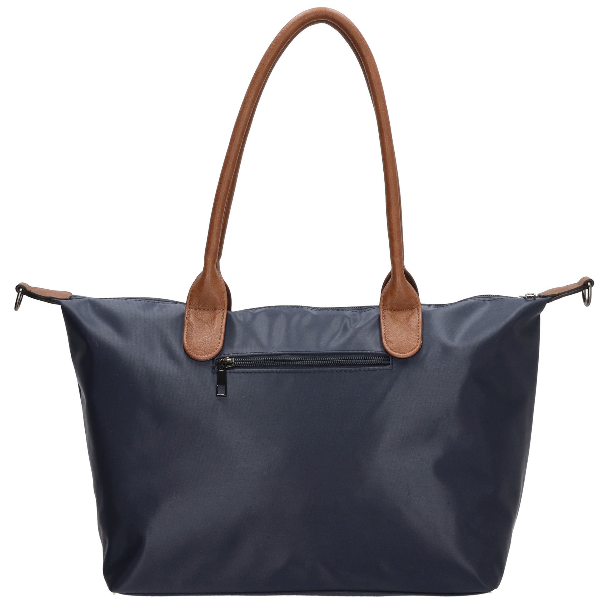 Schultertasche 42x25cm in Blau|Marine aus Nylon - leder-accessoires.com
