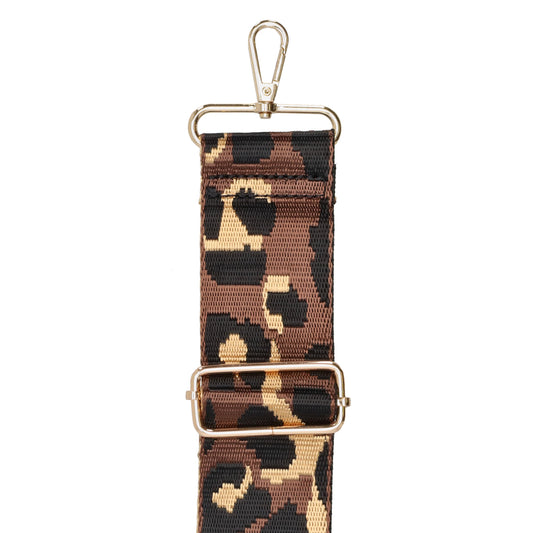 Taschenriemen|Wechselriemen 140cm in Braun|Beige|Schwarz im Leo-Muster - leder-accessoires.com