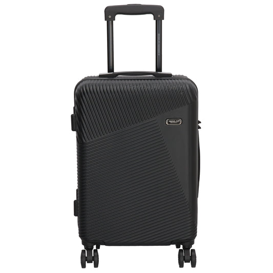 Reisetrolley|Bordgepäck 4-Rad 55cm in Schwarz aus ABS - leder-accessoires.com
