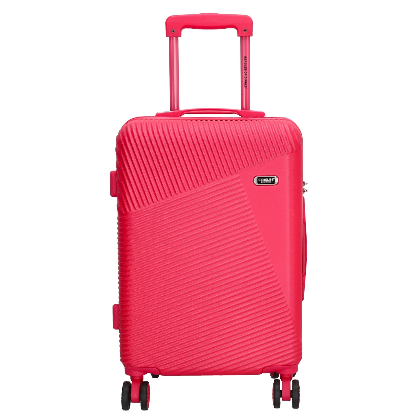 Reisetrolley|Bordgepäck 4-Rad 55cm in Pink aus ABS