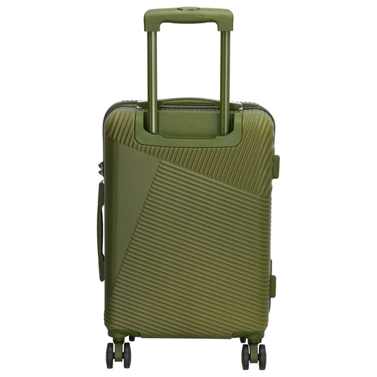 Reisetrolley|Bordgepäck 4-Rad 55cm in Olivgrün aus ABS - leder-accessoires.com