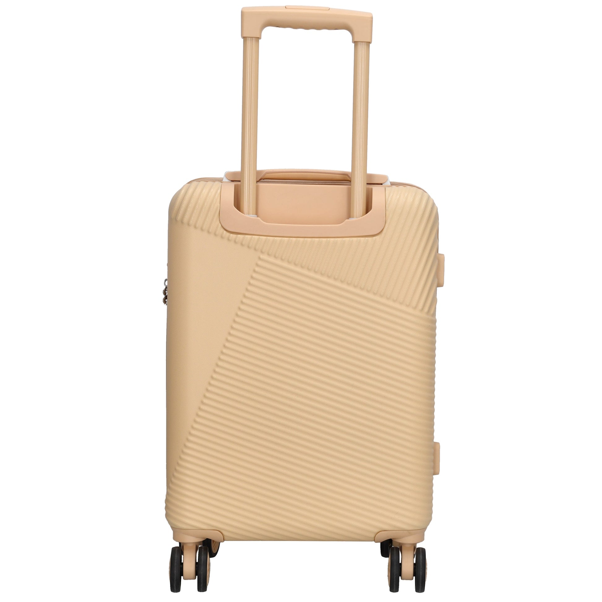 Reisetrolley|Bordgepäck 4-Rad 55cm in Champagner aus ABS - leder-accessoires.com