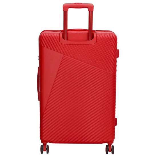 Reisetrolley-Set in Rot mit 4-Rad aus ABS - leder-accessoires.com