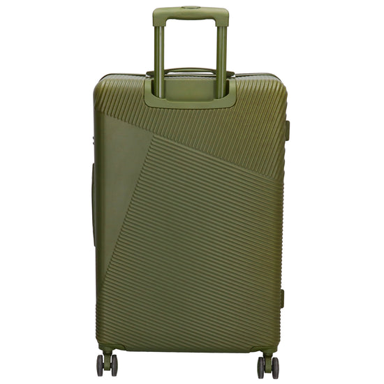 Reisetrolley-Set in Olivgrün mit 4-Rad aus ABS - leder-accessoires.com