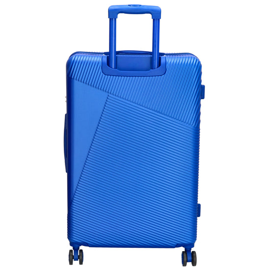 Reisetrolley-Set in Stahlblau mit 4-Rad aus ABS - leder-accessoires.com