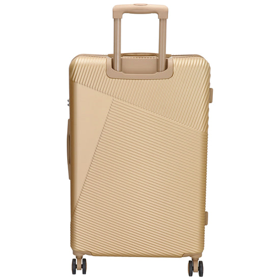 Reisetrolley-Set in Champagner mit 4-Rad aus ABS - leder-accessoires.com