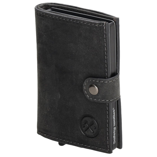 Kartenetui| Safty Wallet 10,5 x 2 x 7,5cm in Schwarz und RFID-Schutz