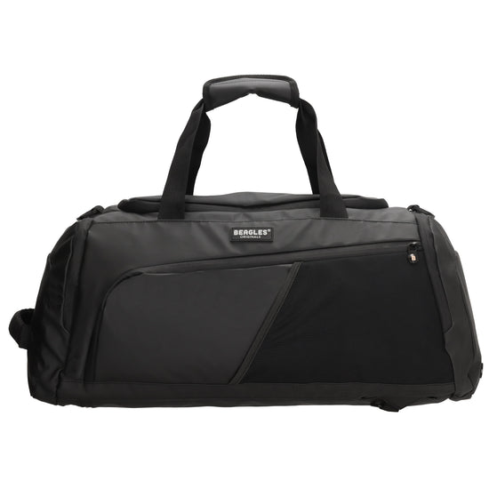 Reisetasche 62 x 27cm in Schwarz|Grau wasserabweisend - leder-accessoires.com