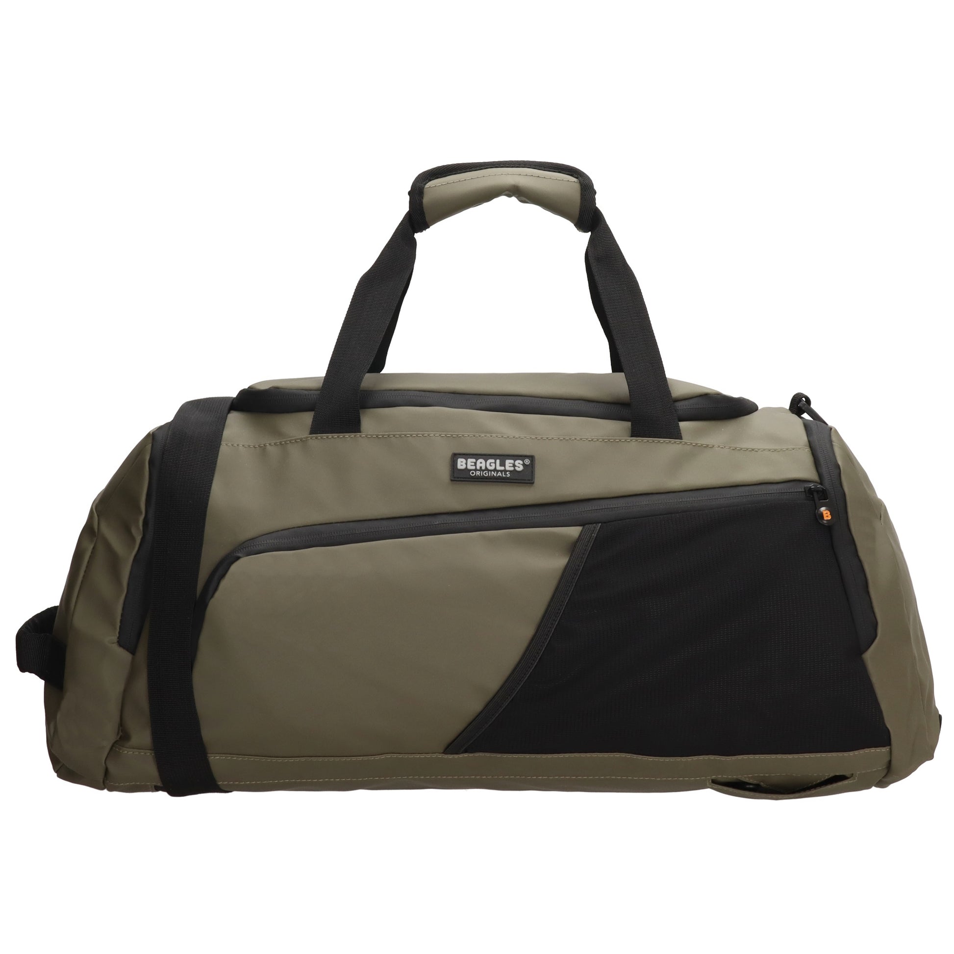 Reisetasche 62 x 27cm in Schwarz|Olivgrün wasserabweisend - leder-accessoires.com