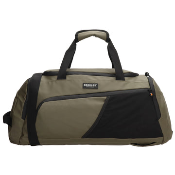 Reisetasche 62 x 27cm in Schwarz|Olivgrün wasserabweisend - leder-accessoires.com