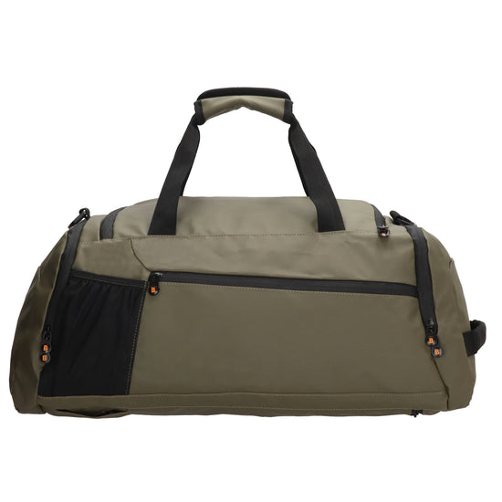 Reisetasche 62 x 27cm in Schwarz|Olivgrün wasserabweisend - leder-accessoires.com