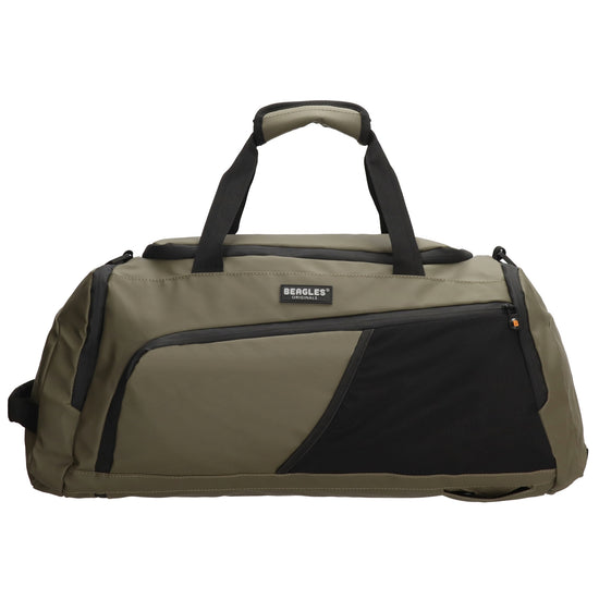 Reisetasche 62 x 27cm in Schwarz|Olivgrün wasserabweisend - leder-accessoires.com