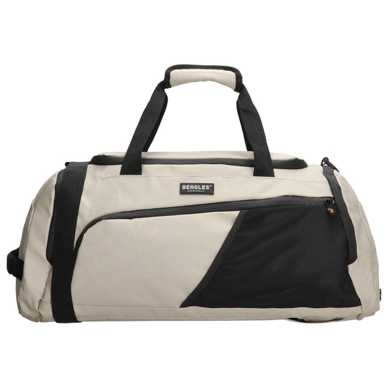 Reisetasche 62 x 27cm in Schwarz|Beige wasserabweisend - leder-accessoires.com