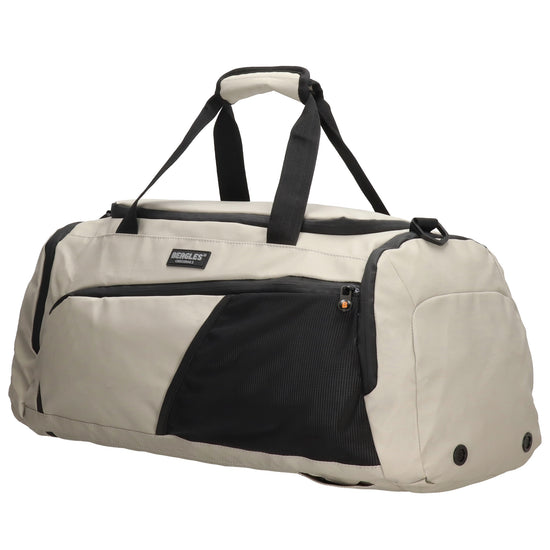 Reisetasche 62 x 27cm in Schwarz|Beige wasserabweisend - leder-accessoires.com