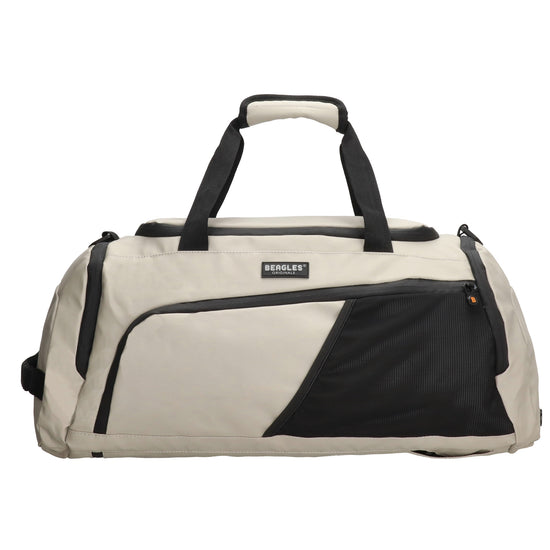 Reisetasche 62 x 27cm in Schwarz|Beige wasserabweisend - leder-accessoires.com