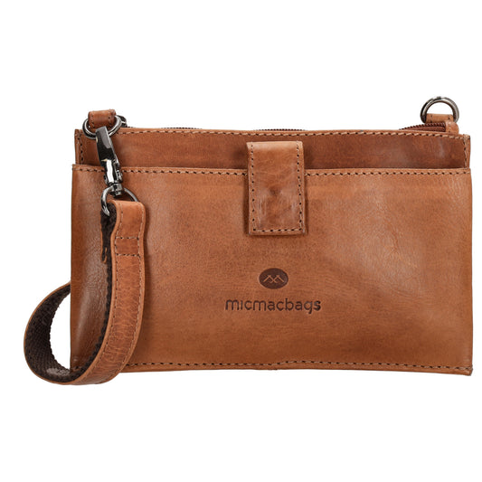 Handytasche| Minibag 20x12cm in Cognac aus Leder