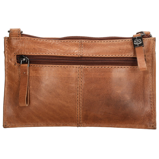 Handytasche| Minibag 20x12cm in Cognac aus Leder