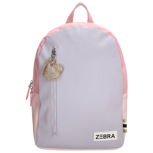Kinderrucksack 25x38cm neutral in Flieder und Rosa