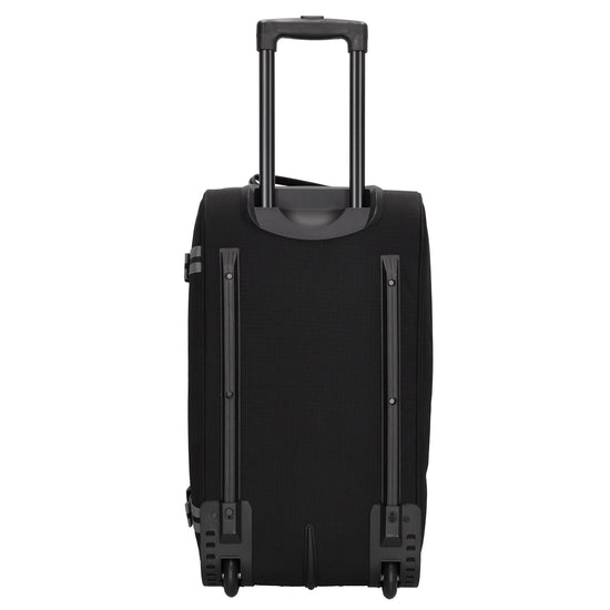 Trolleyreisetasche 60 x 32cm in Schwarz mit separatem Staufach unten - leder-accessoires.com