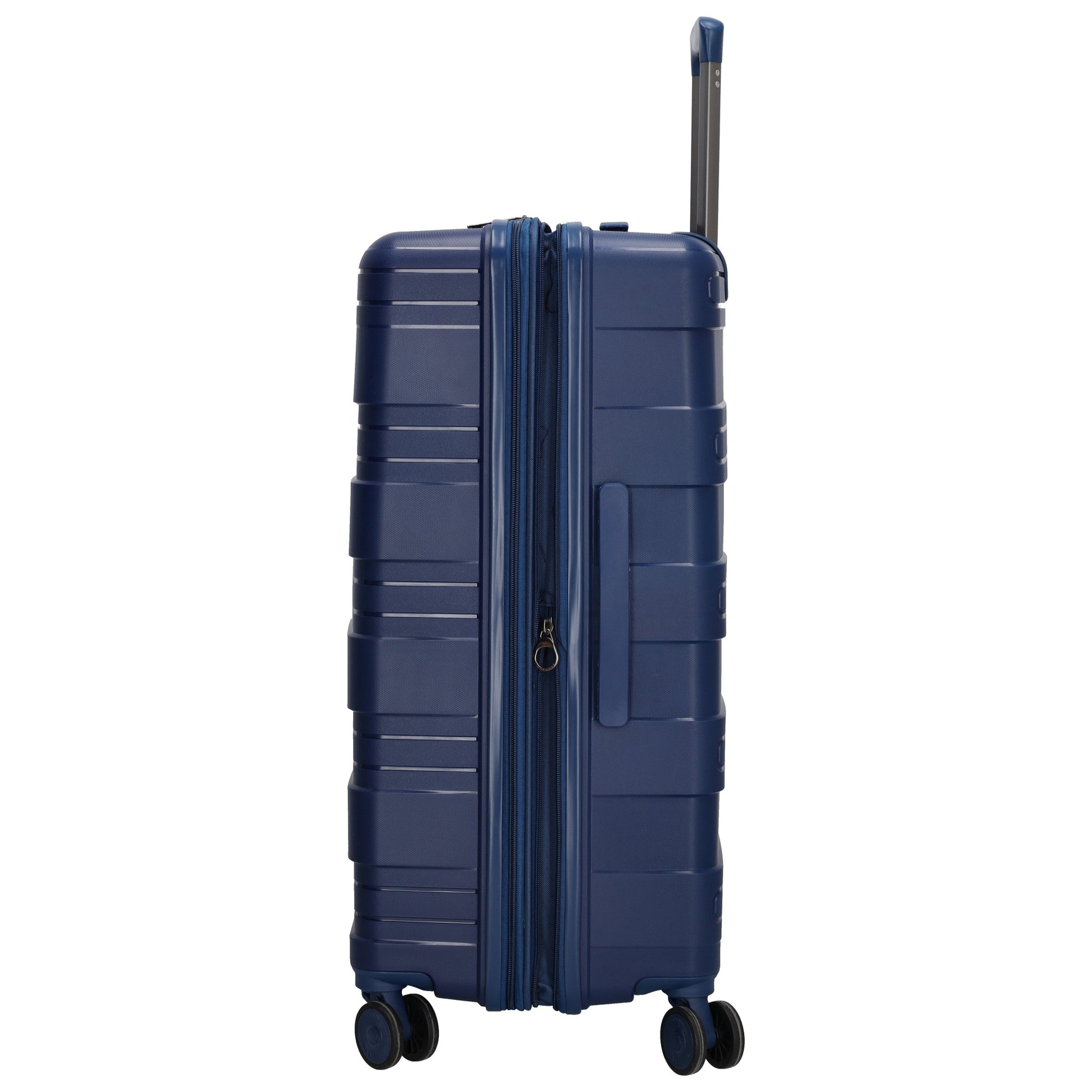 Reisetrolley-Set in Blau|Marine mit 4-Rad aus PP - leder-accessoires.com