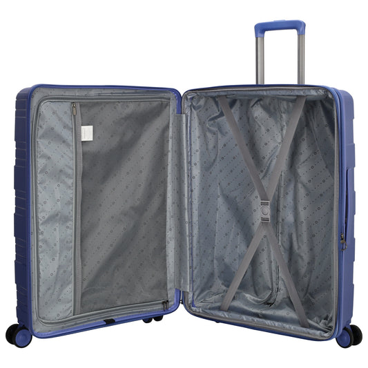 Reisetrolley-Set in Flieder mit 4-Rad aus PP - leder-accessoires.com