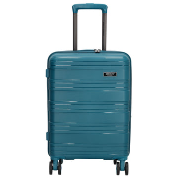 Reisetrolley|Handgepäck in Petrol mit 4-Rad aus PP - leder-accessoires.com