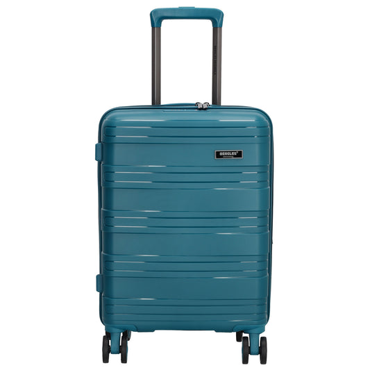 Reisetrolley|Handgepäck in Petrol mit 4-Rad aus PP - leder-accessoires.com
