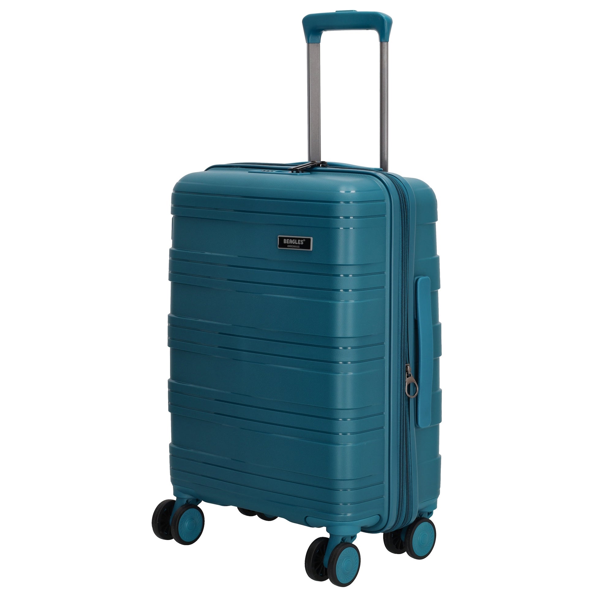 Reisetrolley|Handgepäck in Petrol mit 4-Rad aus PP - leder-accessoires.com